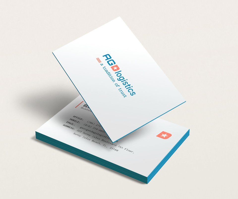 Painted Edge Business Cards