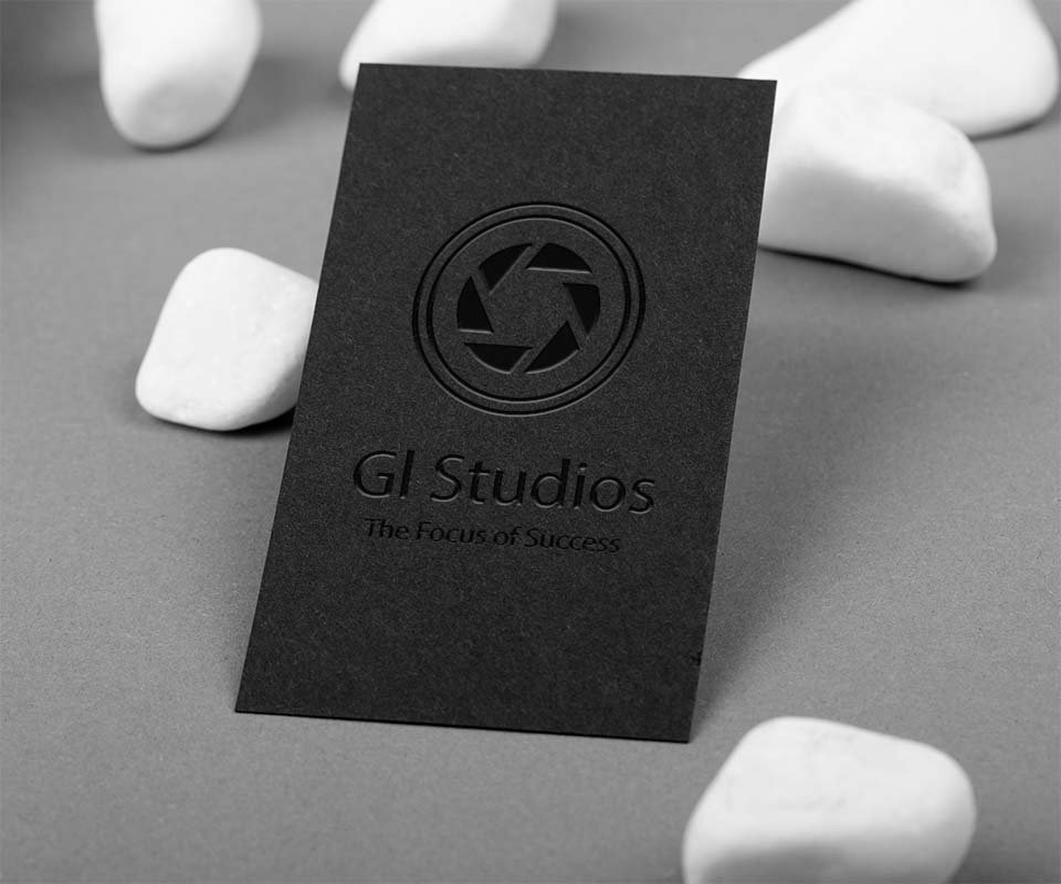Raised Spot UV Business Cards