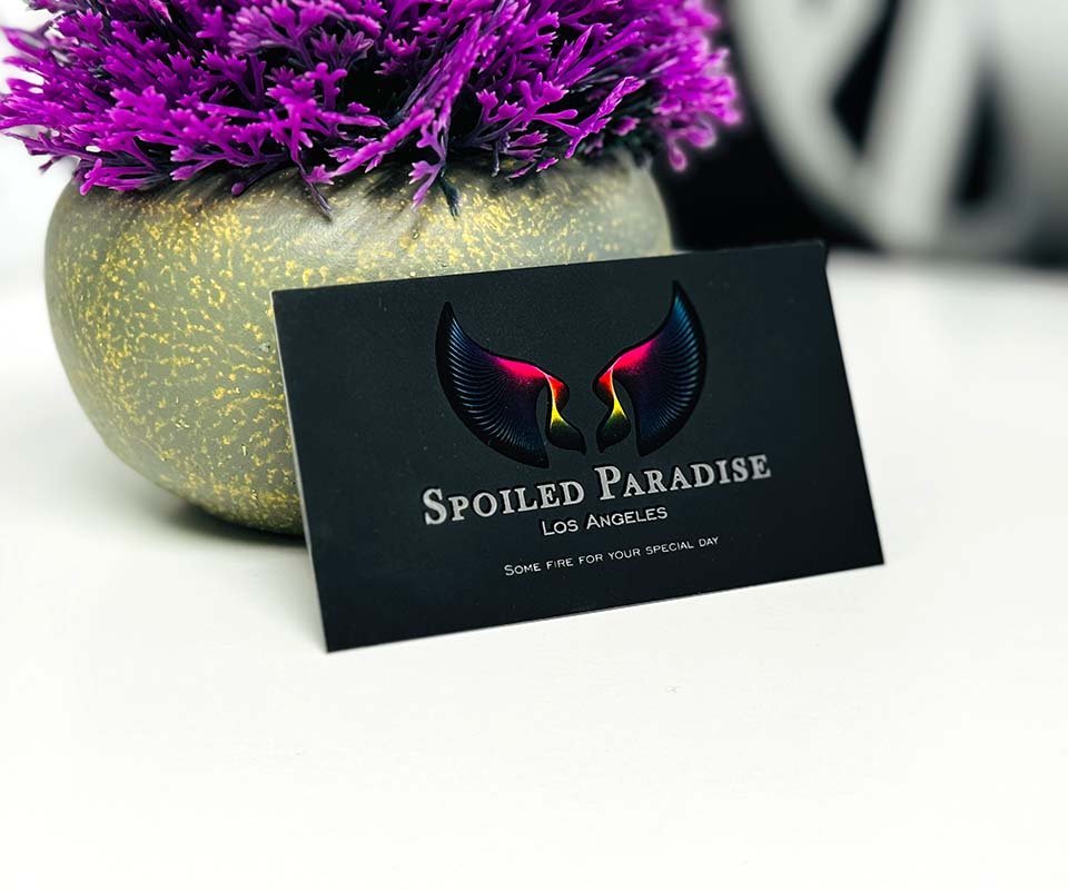 Raised Foil Business Cards