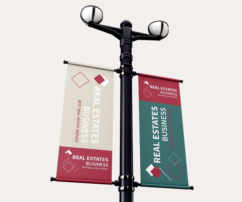Pole banner
