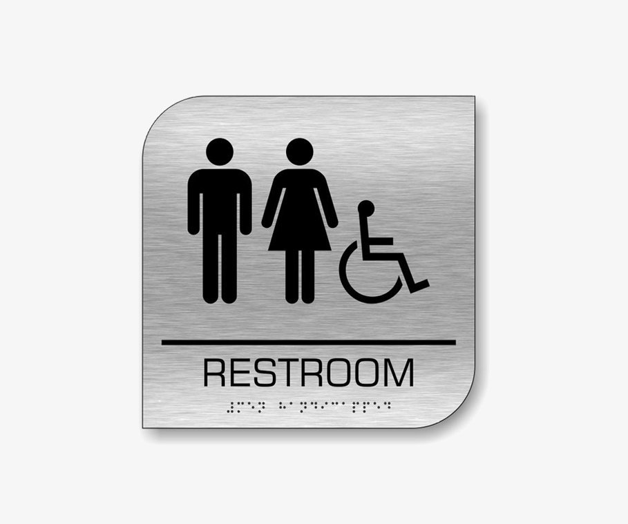 Brushed Aluminum Signs